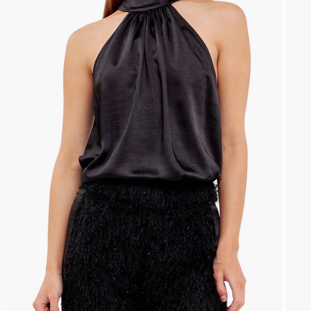 Endless Rose Black Halter Top